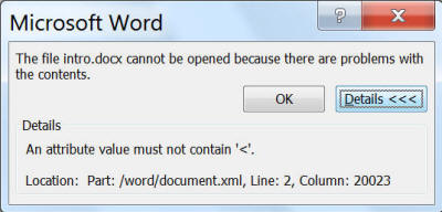 Word error